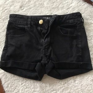 Black fade shorts